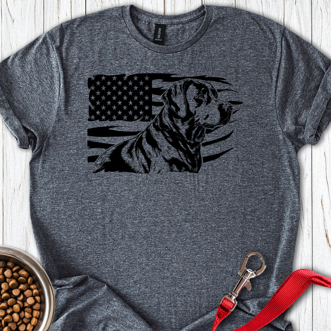 Labrador USA Flag Dark Heather