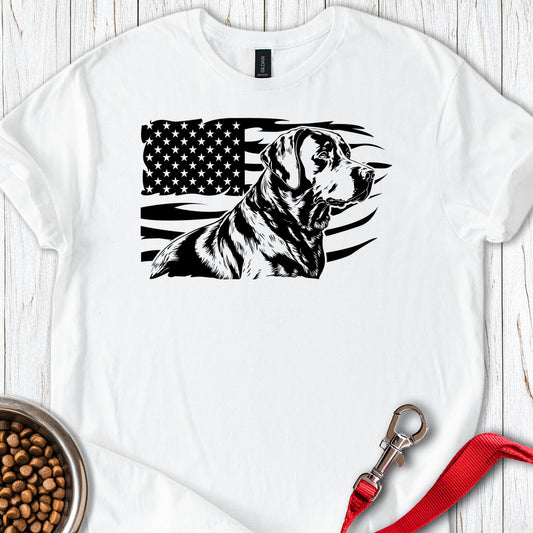 Labrador USA Flag White