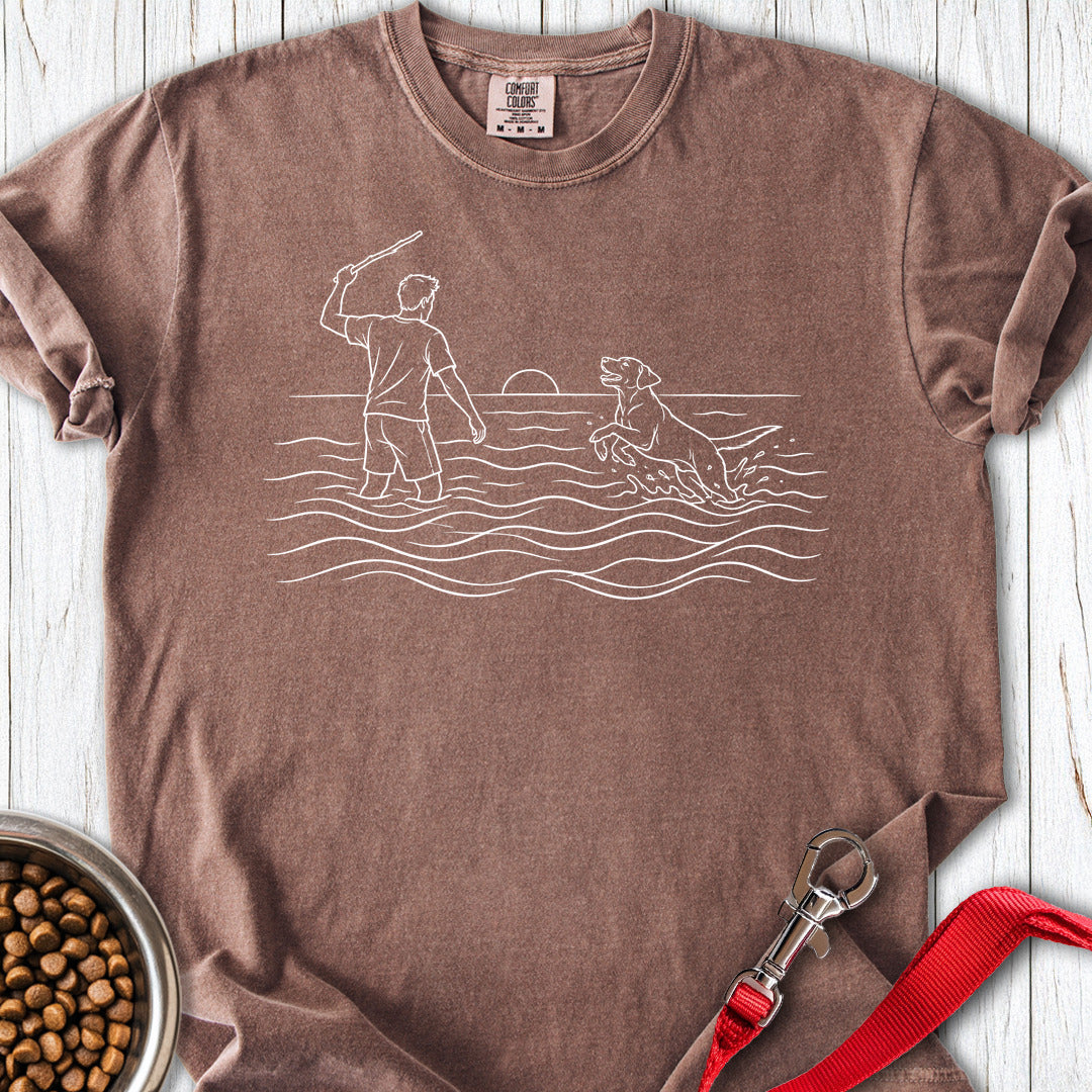 Labrador Water Play Premium Tee Espresso