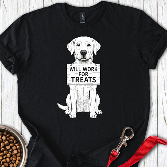 Labrador Will Work For Treats Black