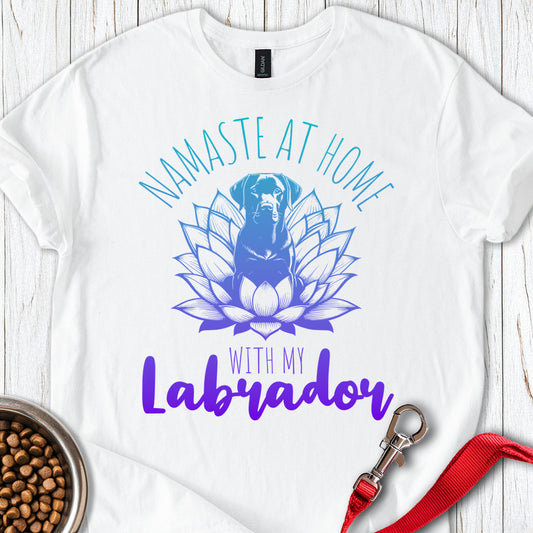 Labrador Yoga White