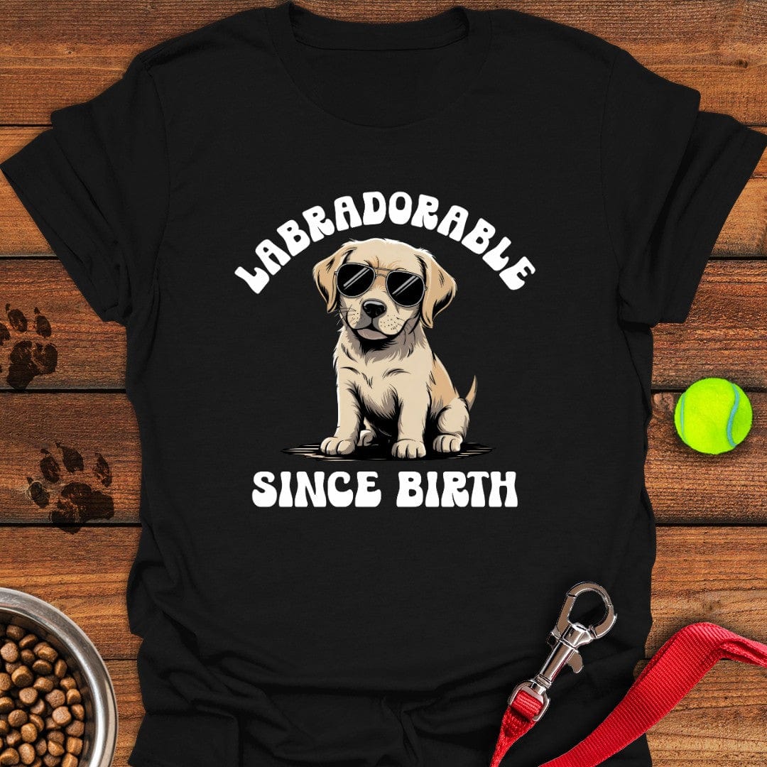 Labradorable Since Birth T-Shirt Black