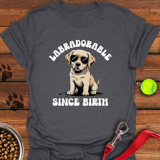 Labradorable Since Birth T-Shirt Dark Heather