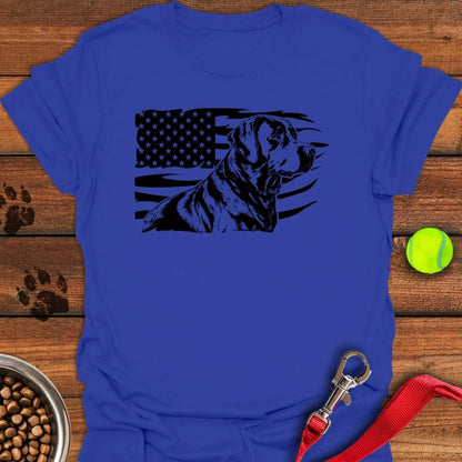 Labrador USA Flag T-Shirt Royal