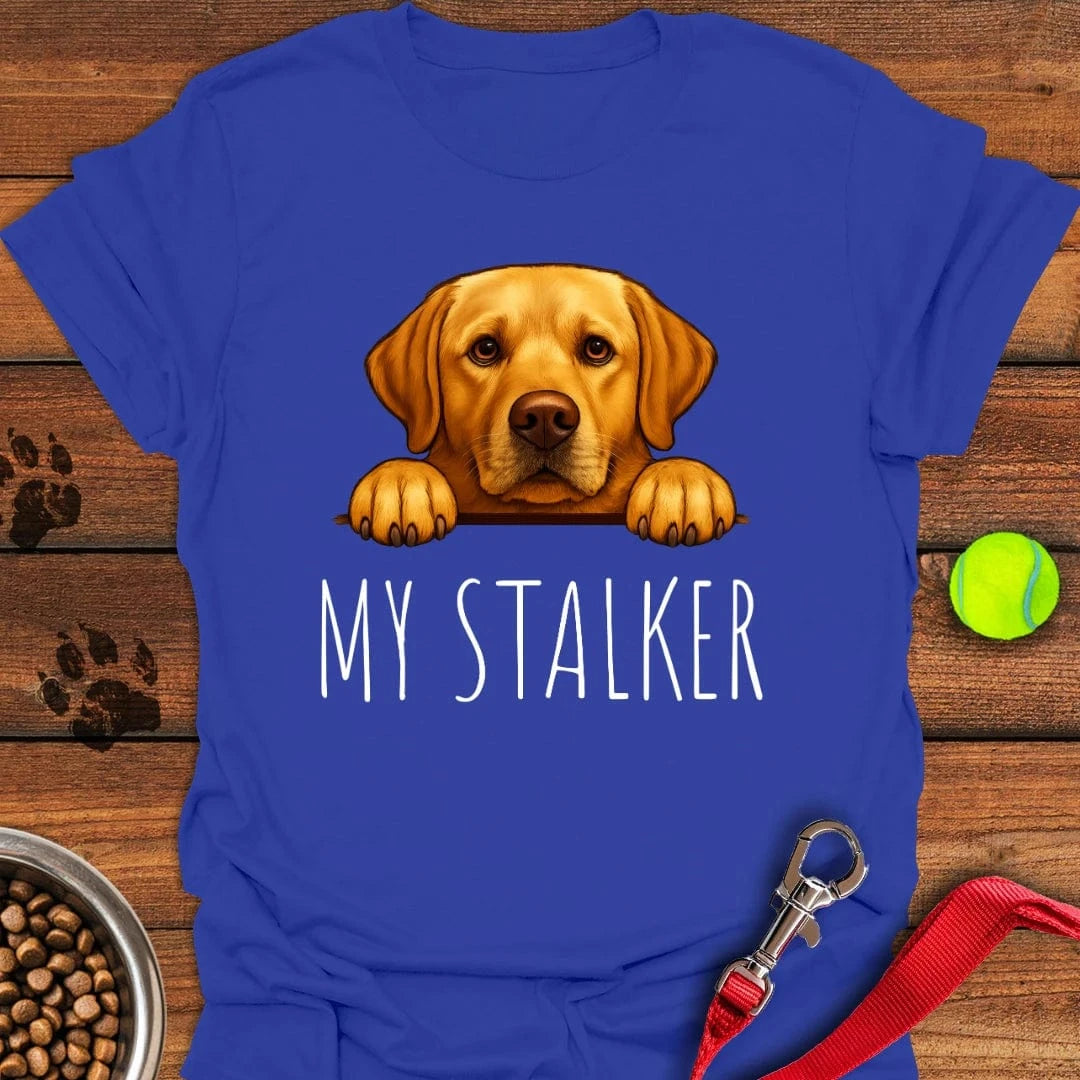 My Stalker Yellow Labrador T-Shirt Royal