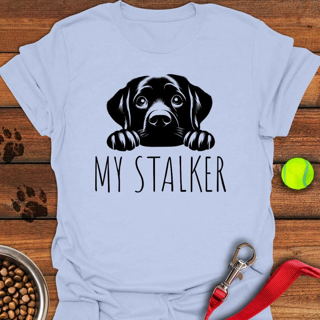 My Stalker Labrador T-Shirt Light Blue