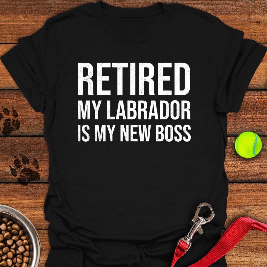 My Labrador is My New Boss T-Shirt Black