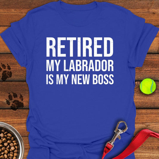My Labrador is My New Boss T-Shirt Royal