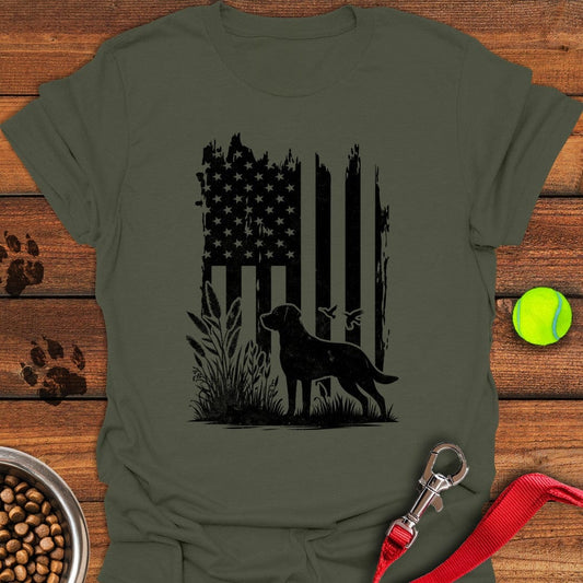 Labrador Hunting T-Shirt Military Green