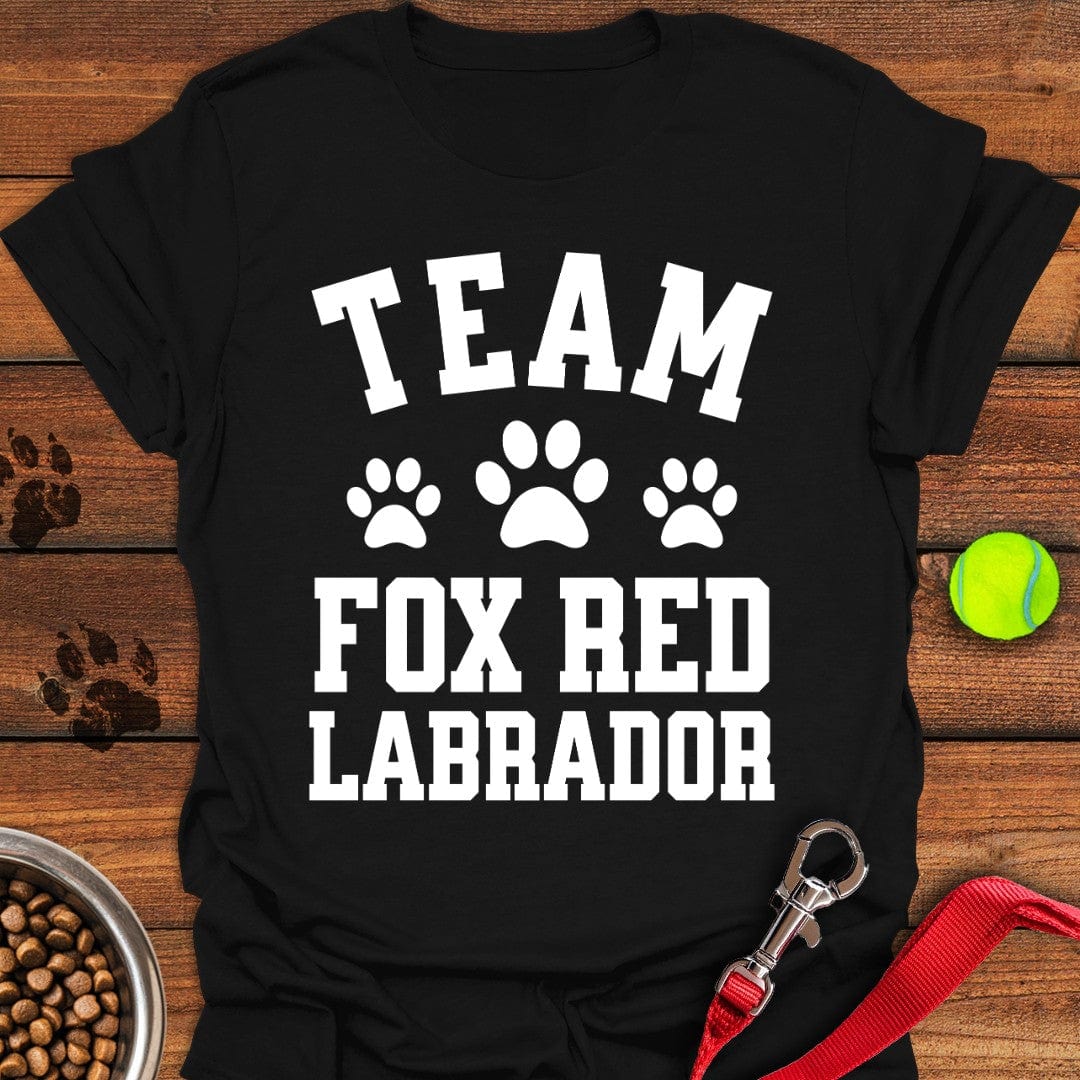 Team Fox Red Labrador T-Shirt Black