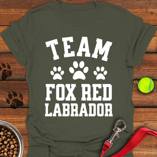 Team Fox Red Labrador T-Shirt Military Green