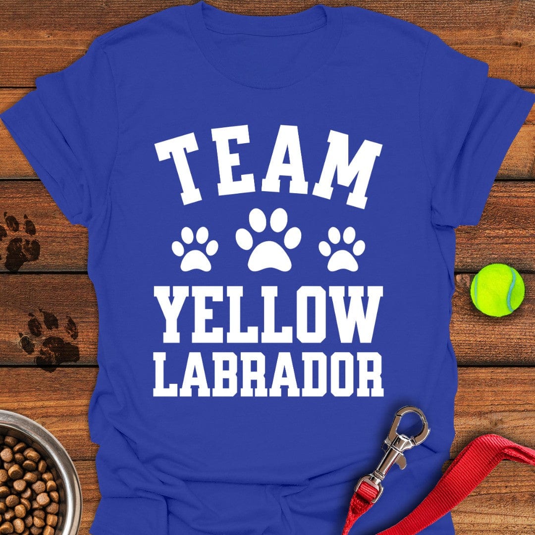 Team Yellow Labrador T-Shirt Royal