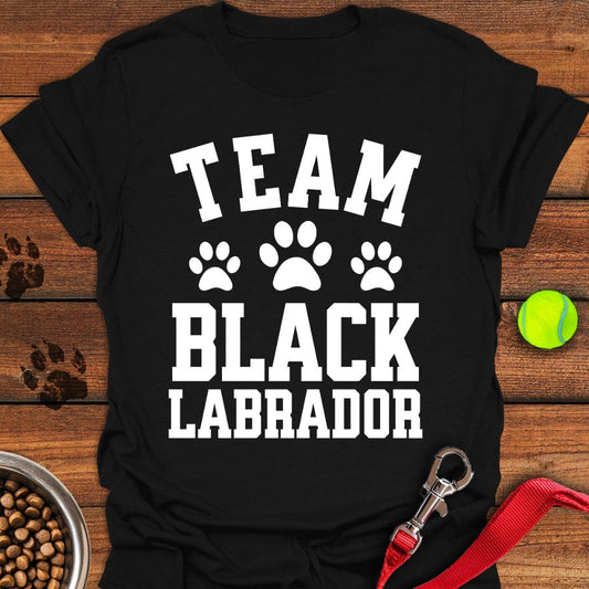 Team Black Labrador T-Shirt Black