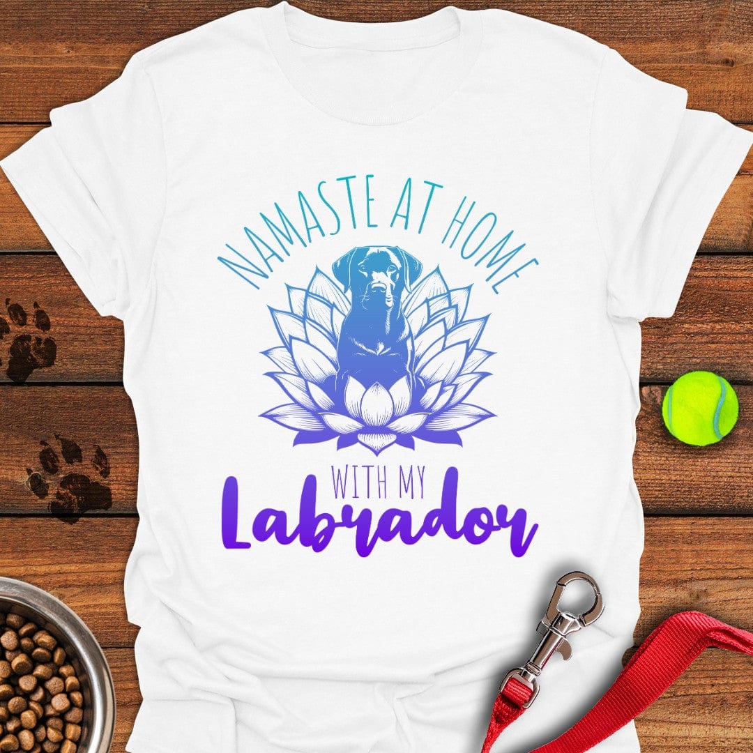Labrador Yoga T-Shirt White