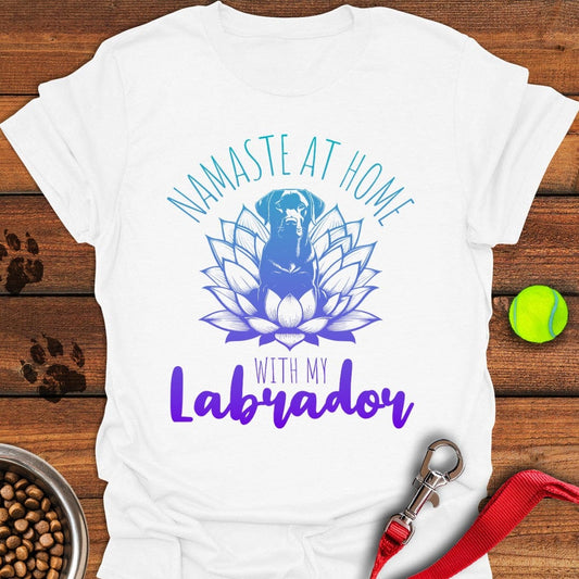 Labrador Yoga T-Shirt White