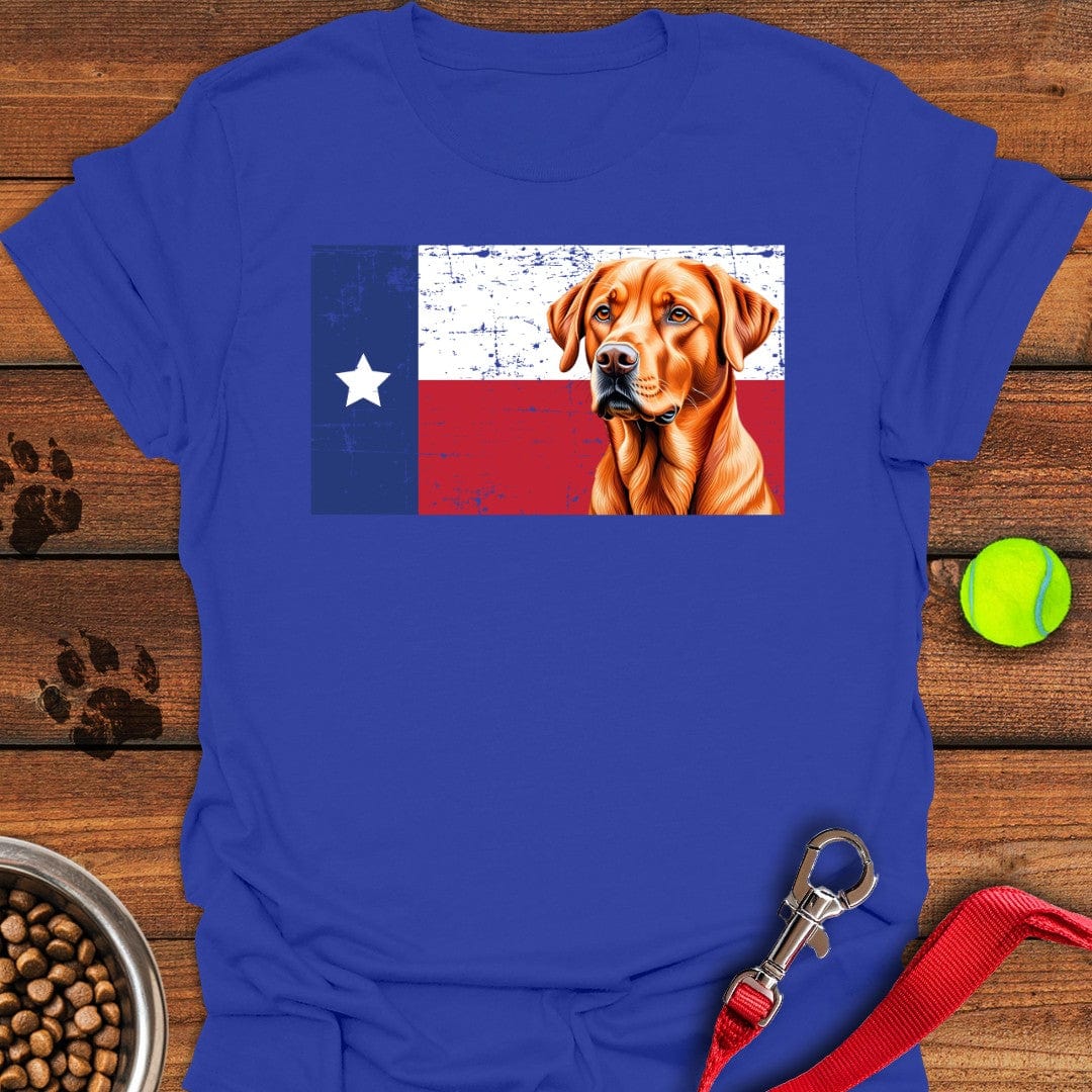 Fox Red Labrador Texas Flag Royal