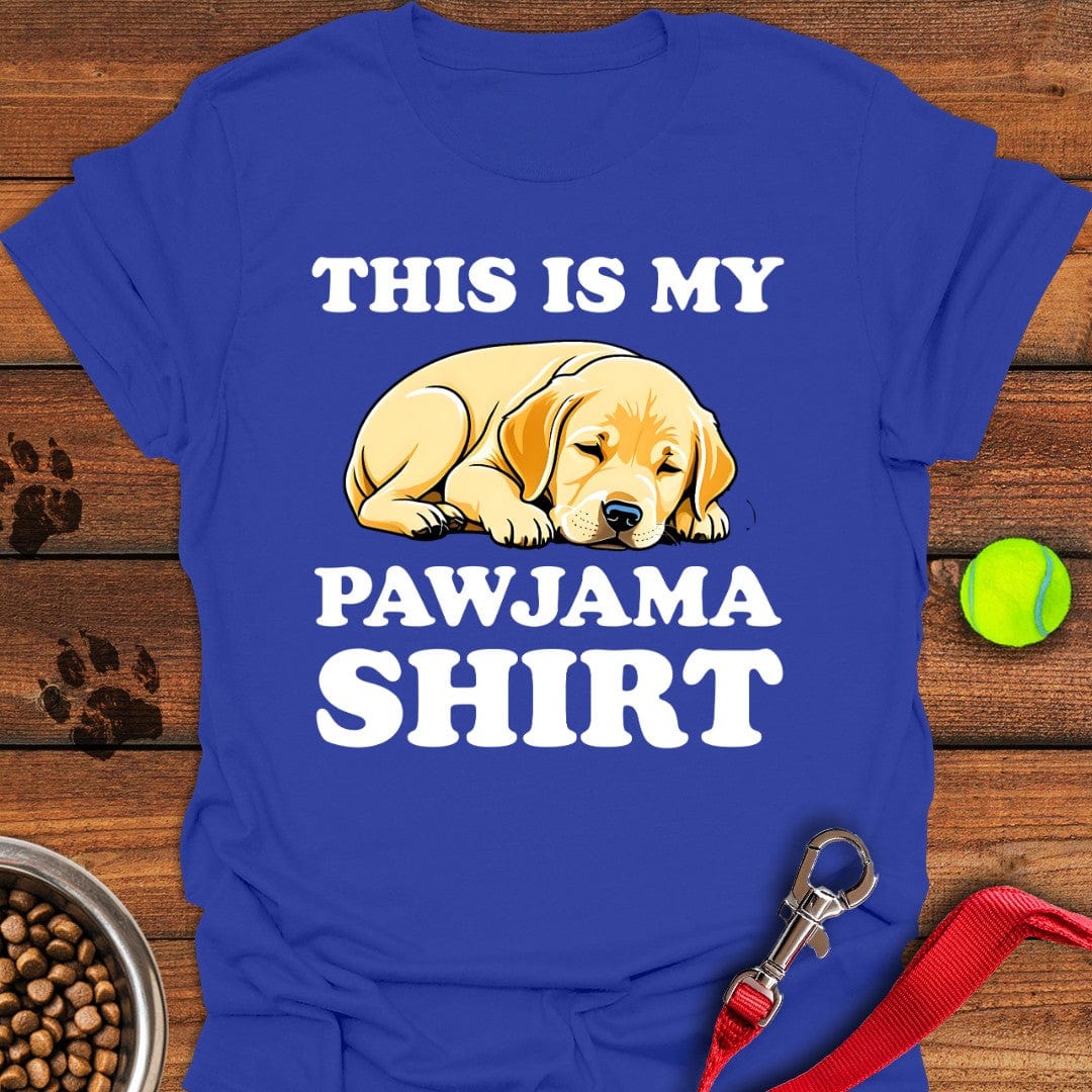 Cute Pajama Yellow Labrador T-Shirt Royal