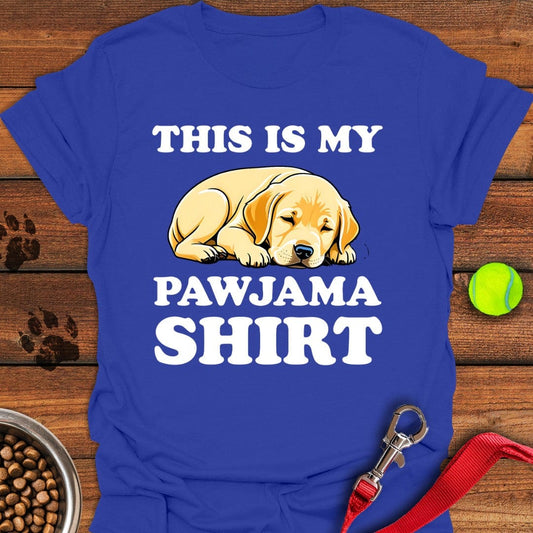 Cute Pajama Yellow Labrador T-Shirt Royal