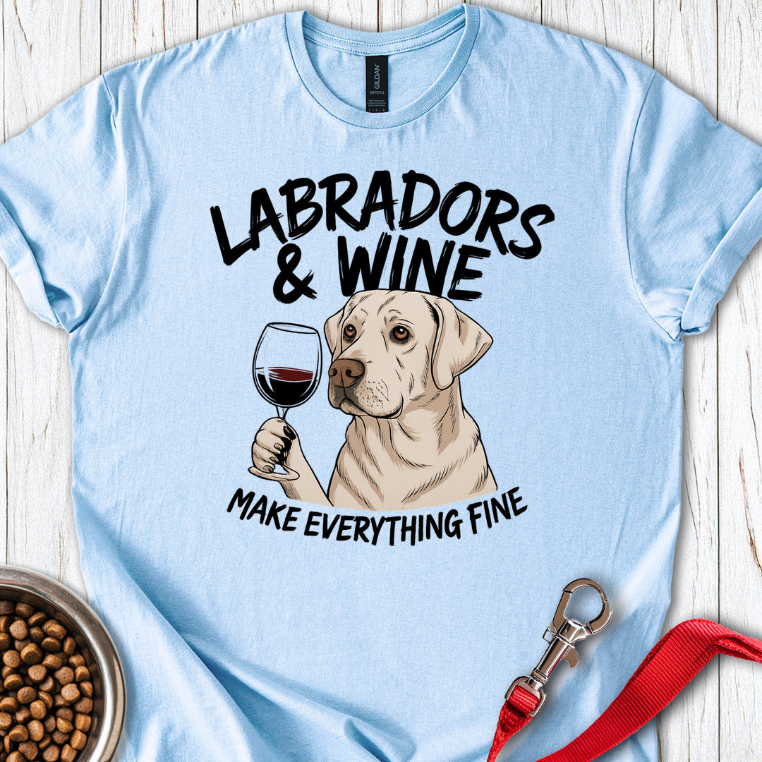 Labradors & Wine Light Blue