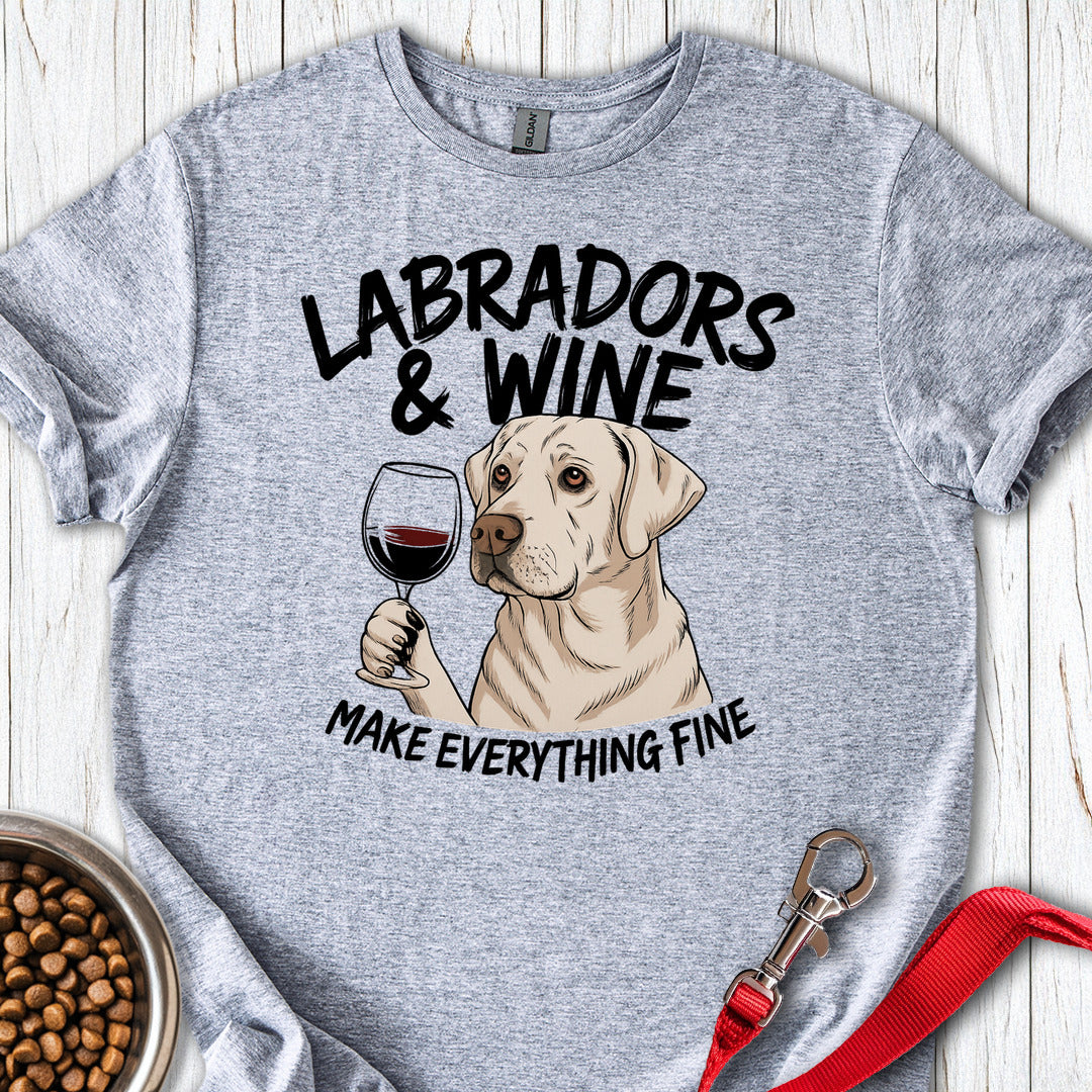 Labradors & Wine Sport Grey