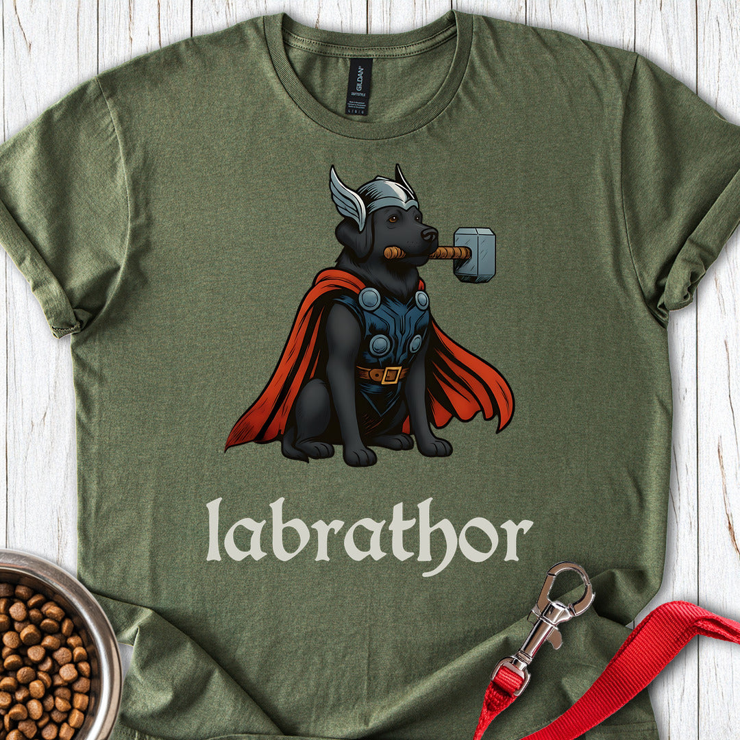 Labrathor Black Labrador Military Green