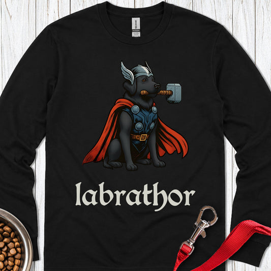 Labrathor Black Labrador Long Sleeve — Black
