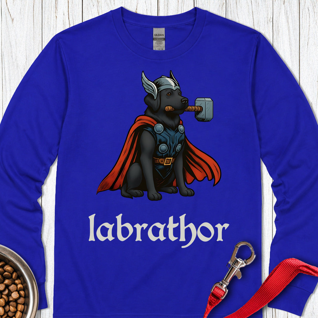 Labrathor Black Labrador Long Sleeve — Royal