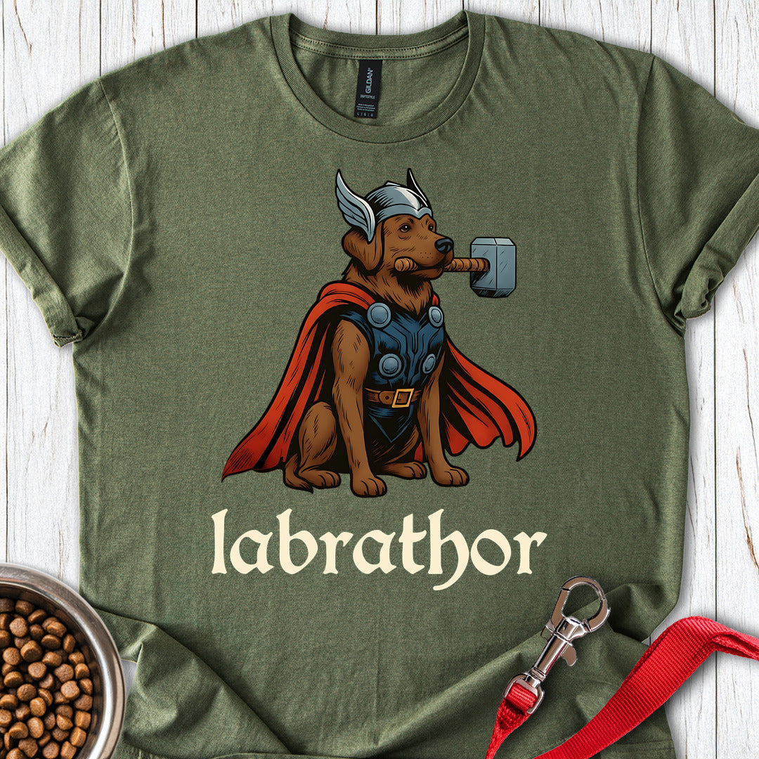 Labrathor Chocolate Labrador Military Green