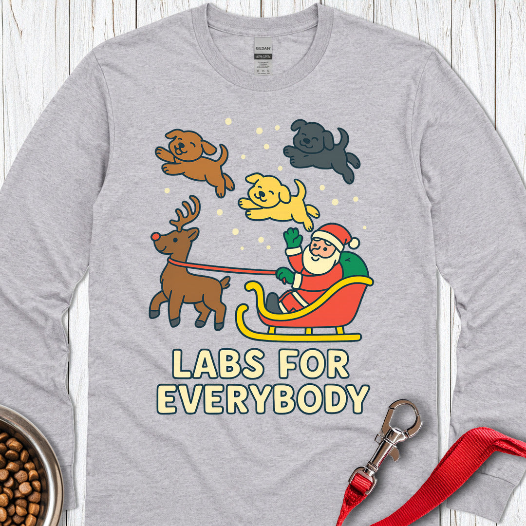 Labs For Everybody Christmas Long Sleeve — Sport Grey