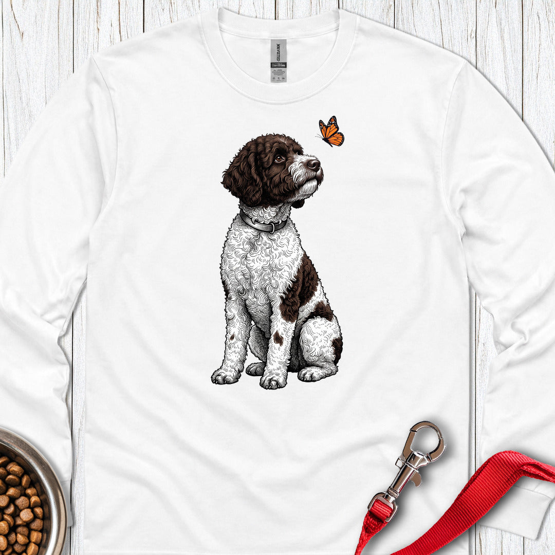 Lagotto Butterfly Long Sleeve — White