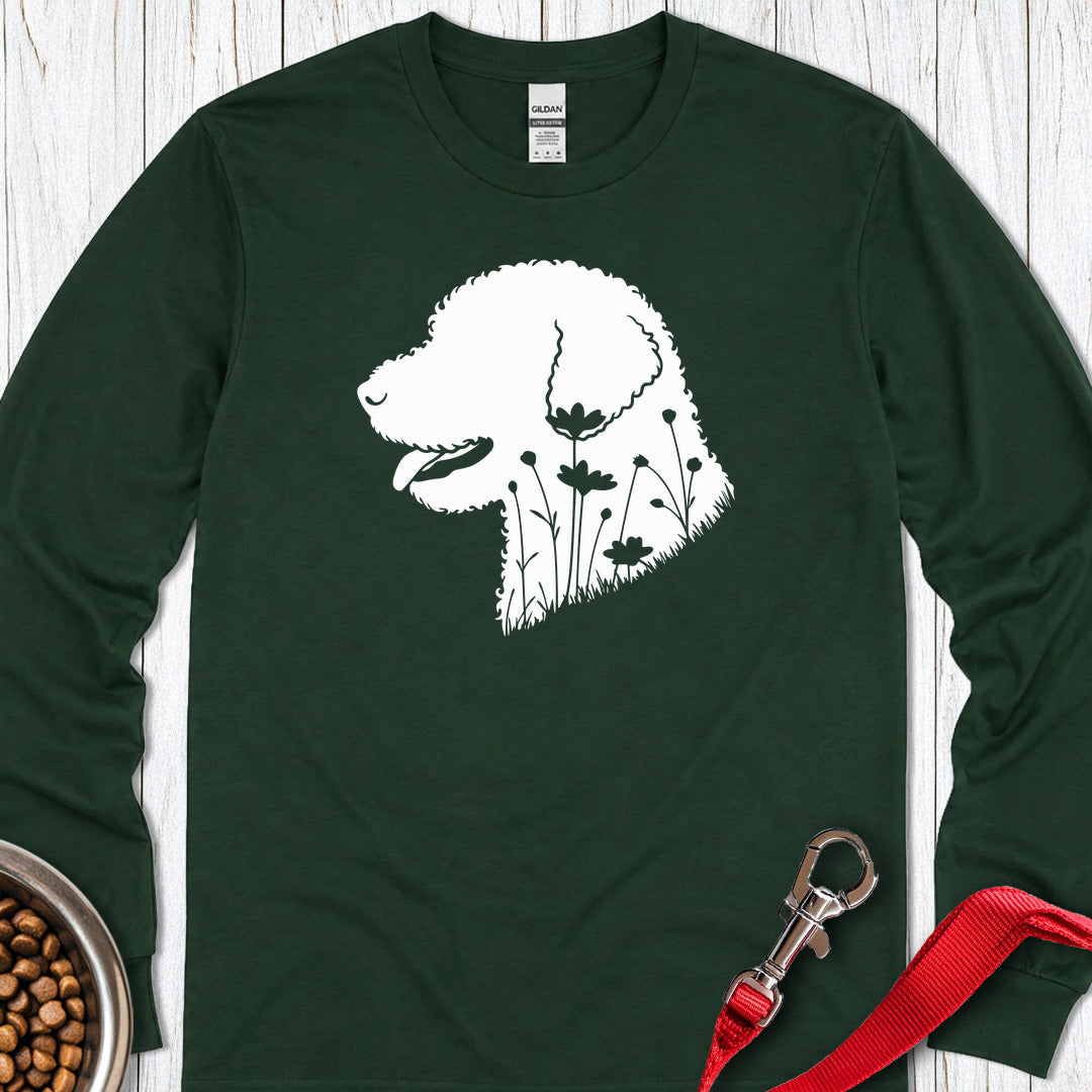Lagotto Flowers Long Sleeve Forest Green