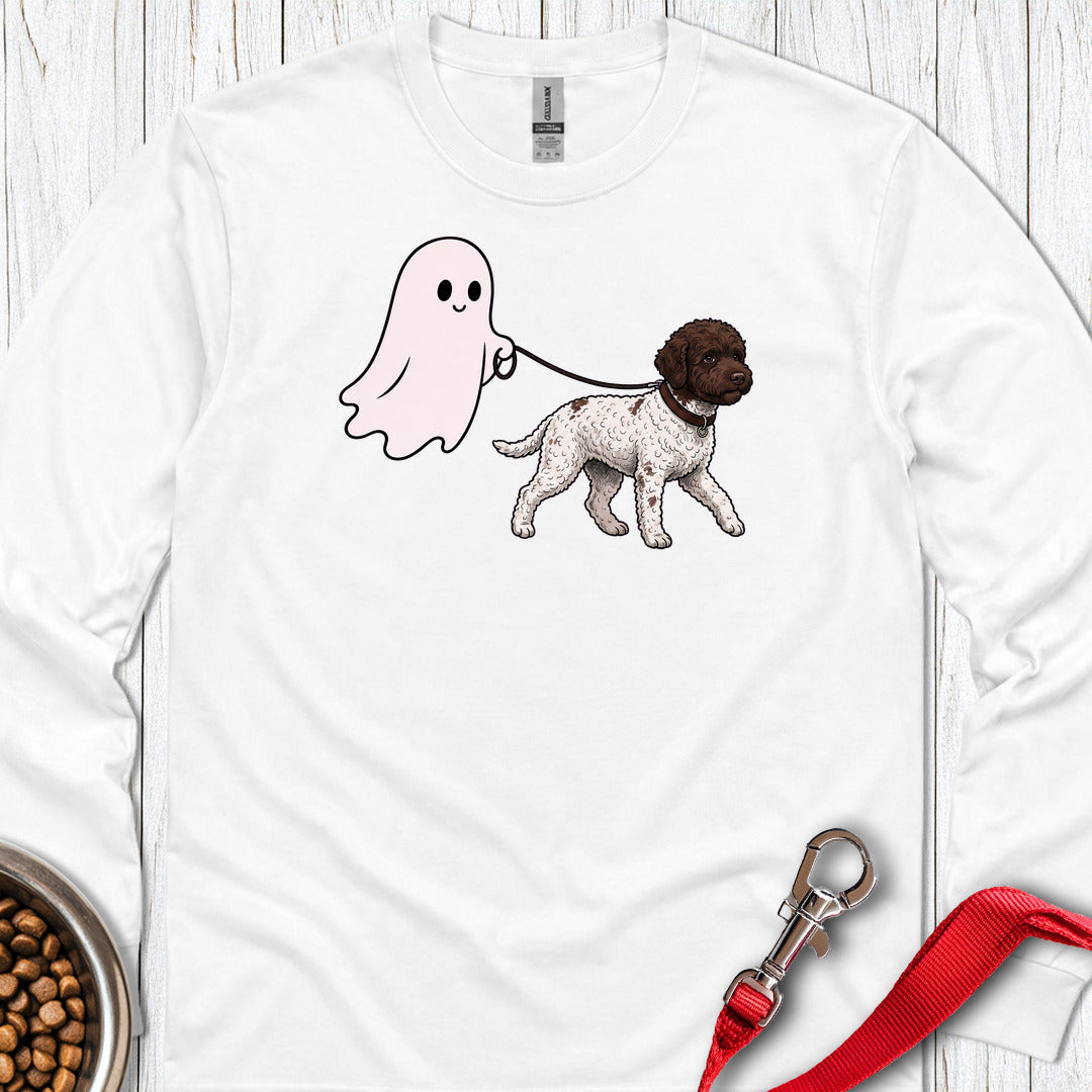 Lagotto Halloween Long Sleeve — White