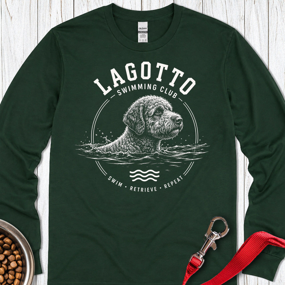 Lagotto Swimming Club Long Sleeve — Forest Green