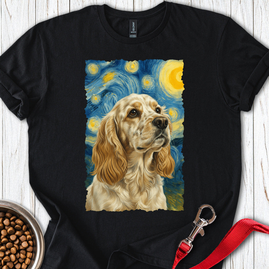 Lemon Roan Cocker Spaniel Starry Night Black