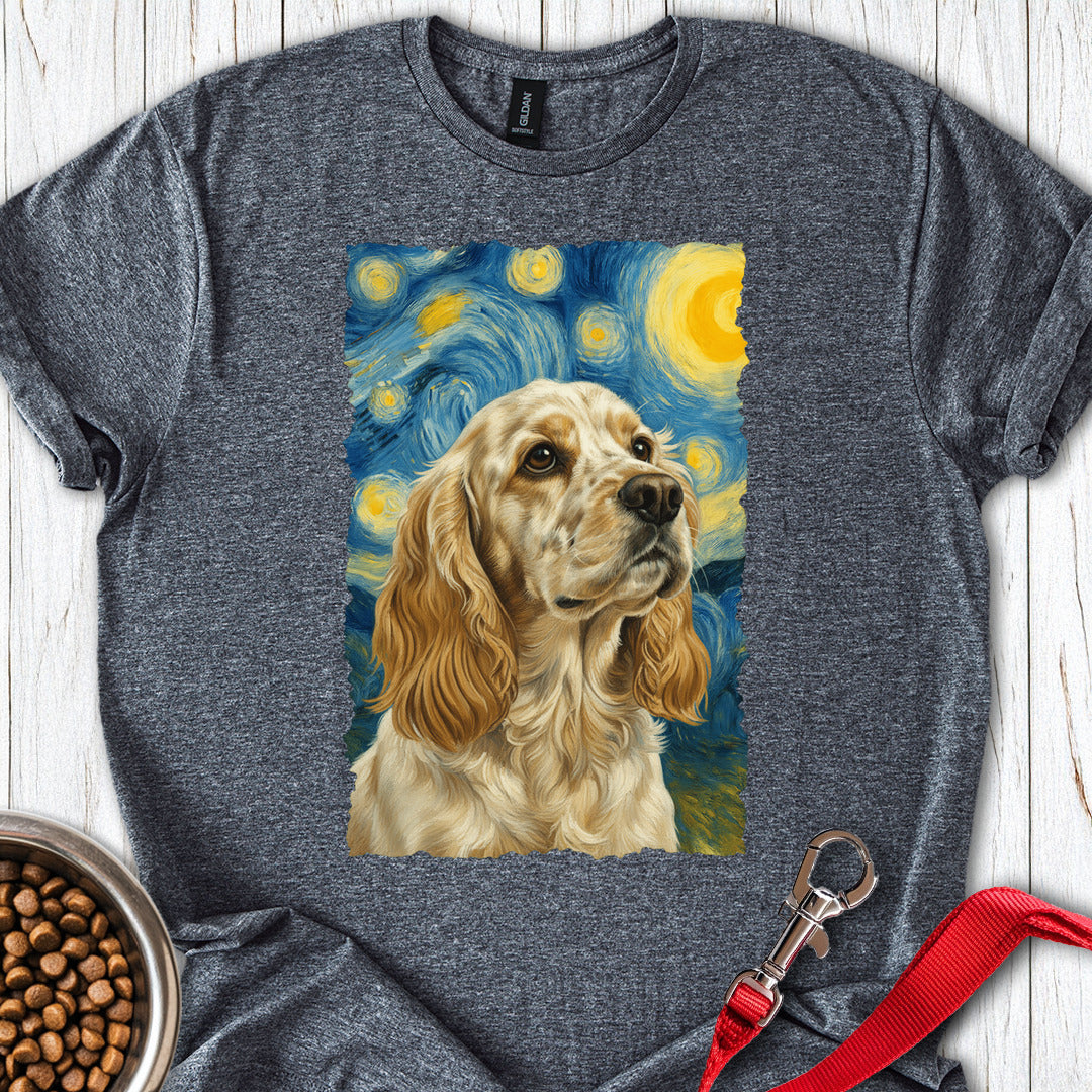 Lemon Roan Cocker Spaniel Starry Night Dark Heather