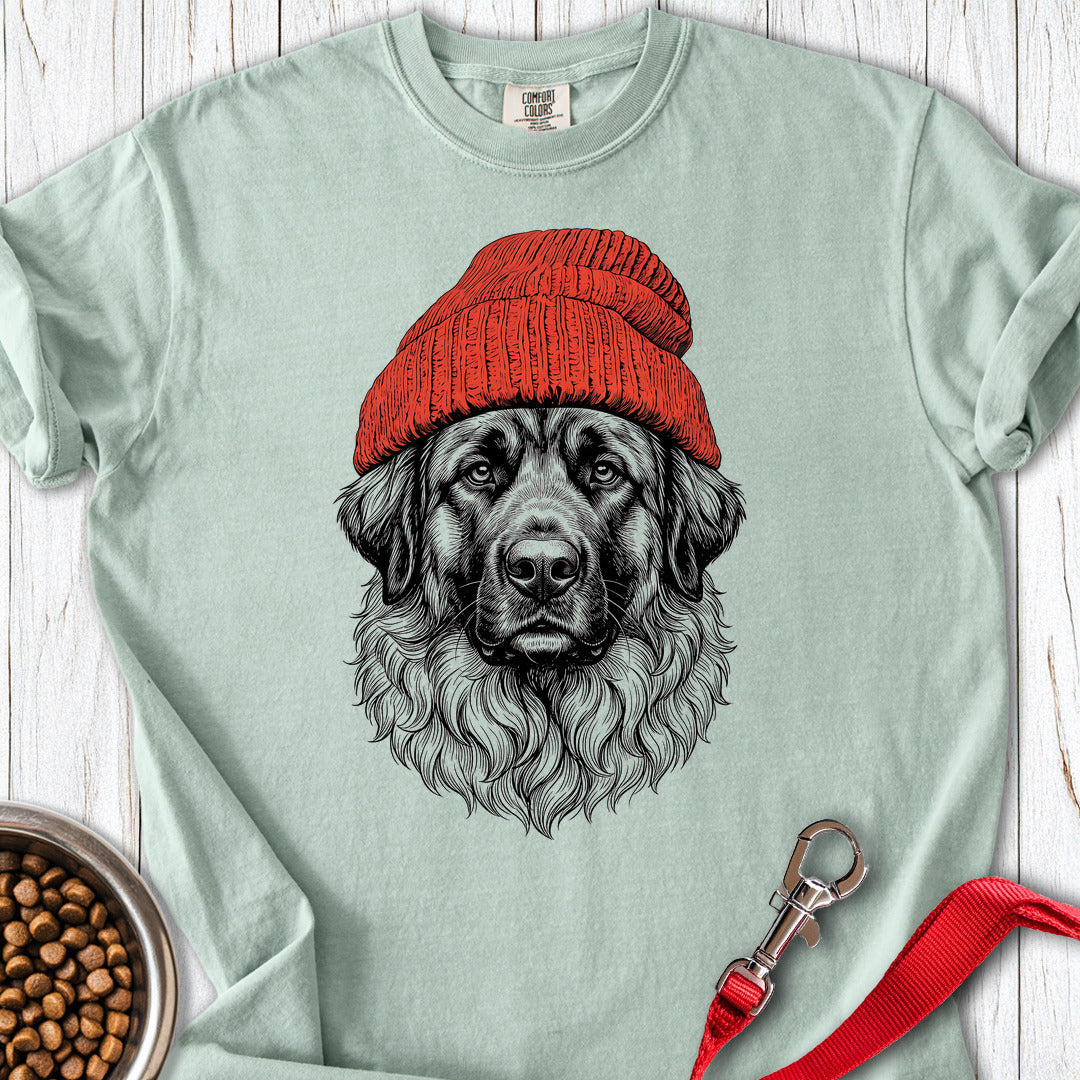 Leonberger Beanie Premium Tee — Bay