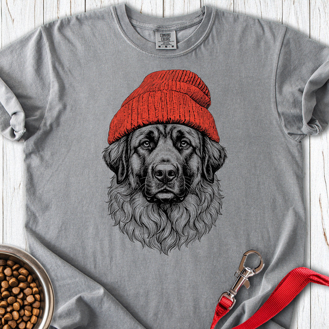Leonberger Beanie Premium Tee — Grey