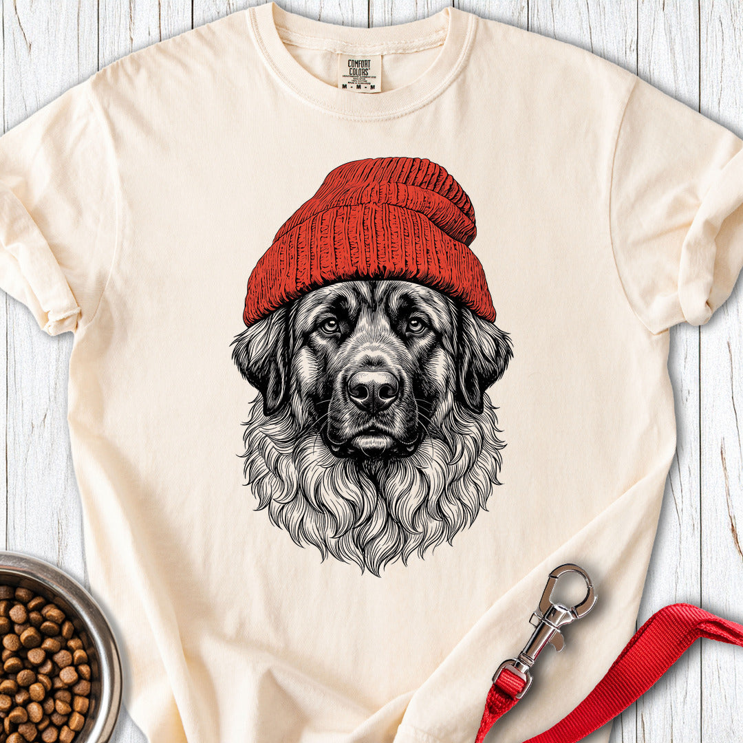 Leonberger Beanie Premium Tee — Ivory
