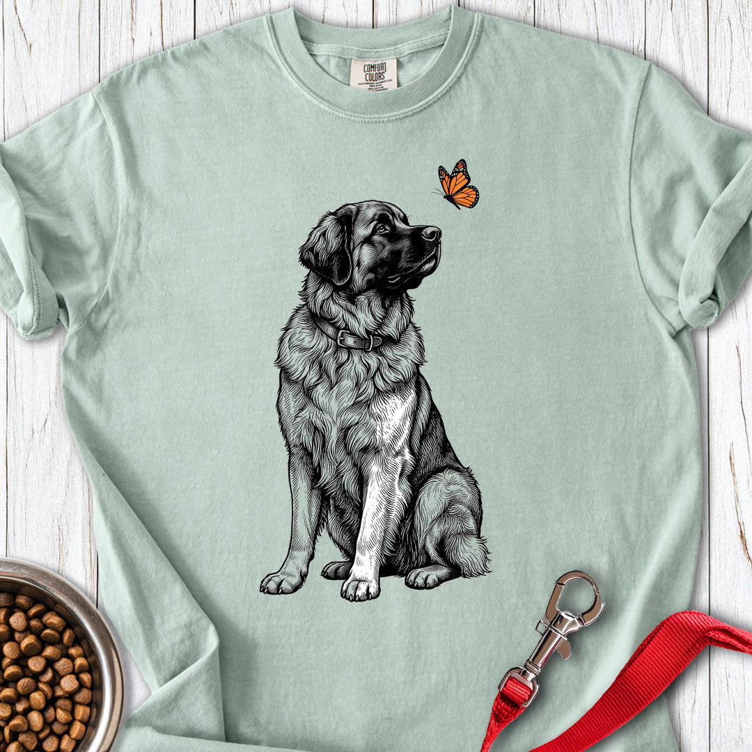 Leonberger Butterfly Premium Tee — Bay