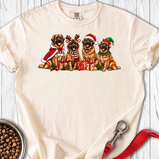 Leonberger Christmas Group Premium Tee — Ivory