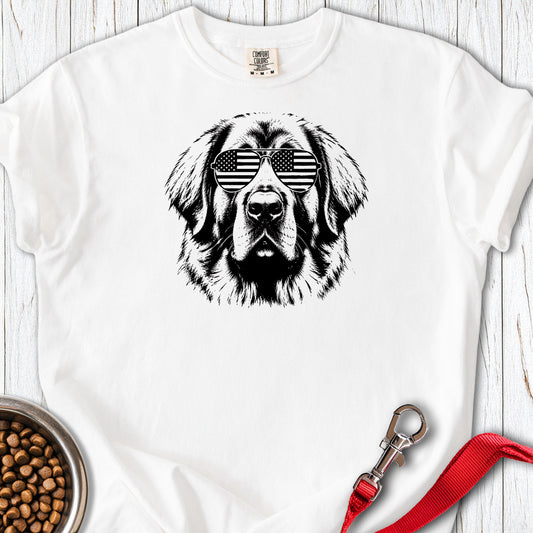 Leonberger Flag Shades Premium Tee — White