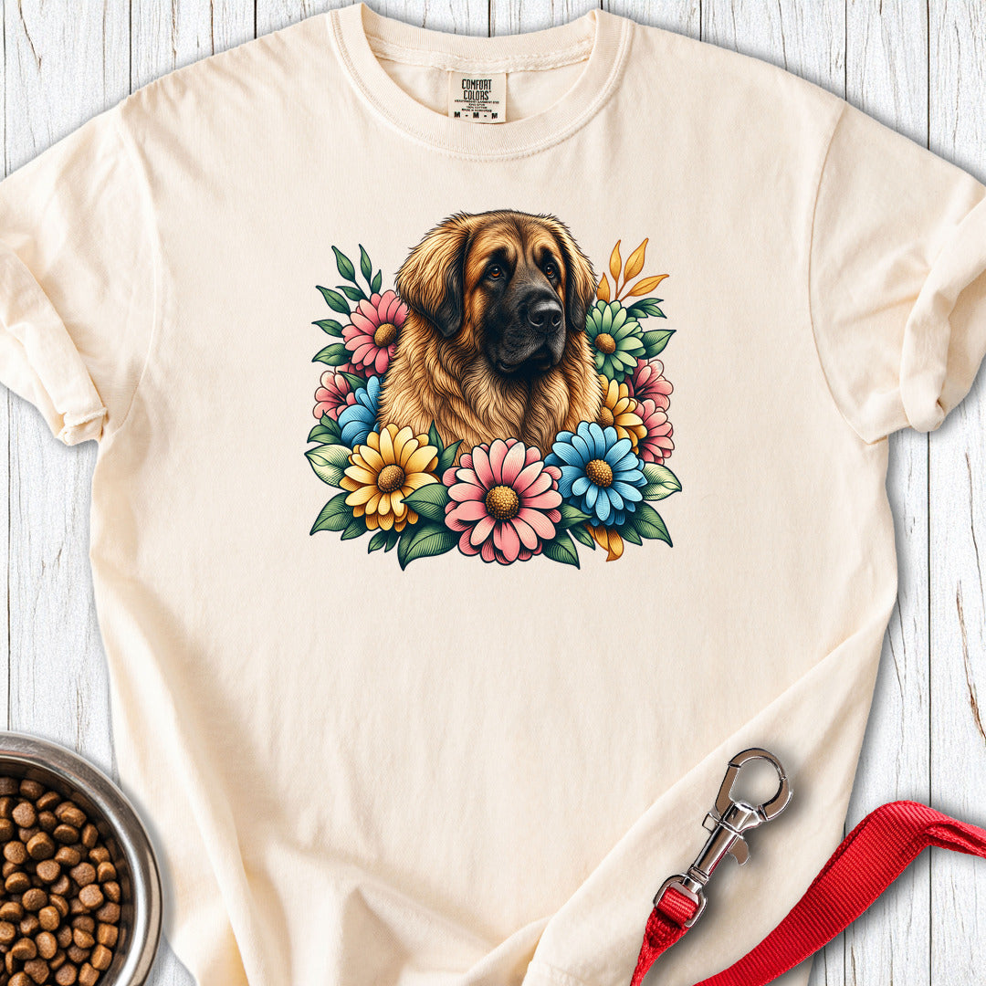 Leonberger Flowers Premium Tee — Ivory