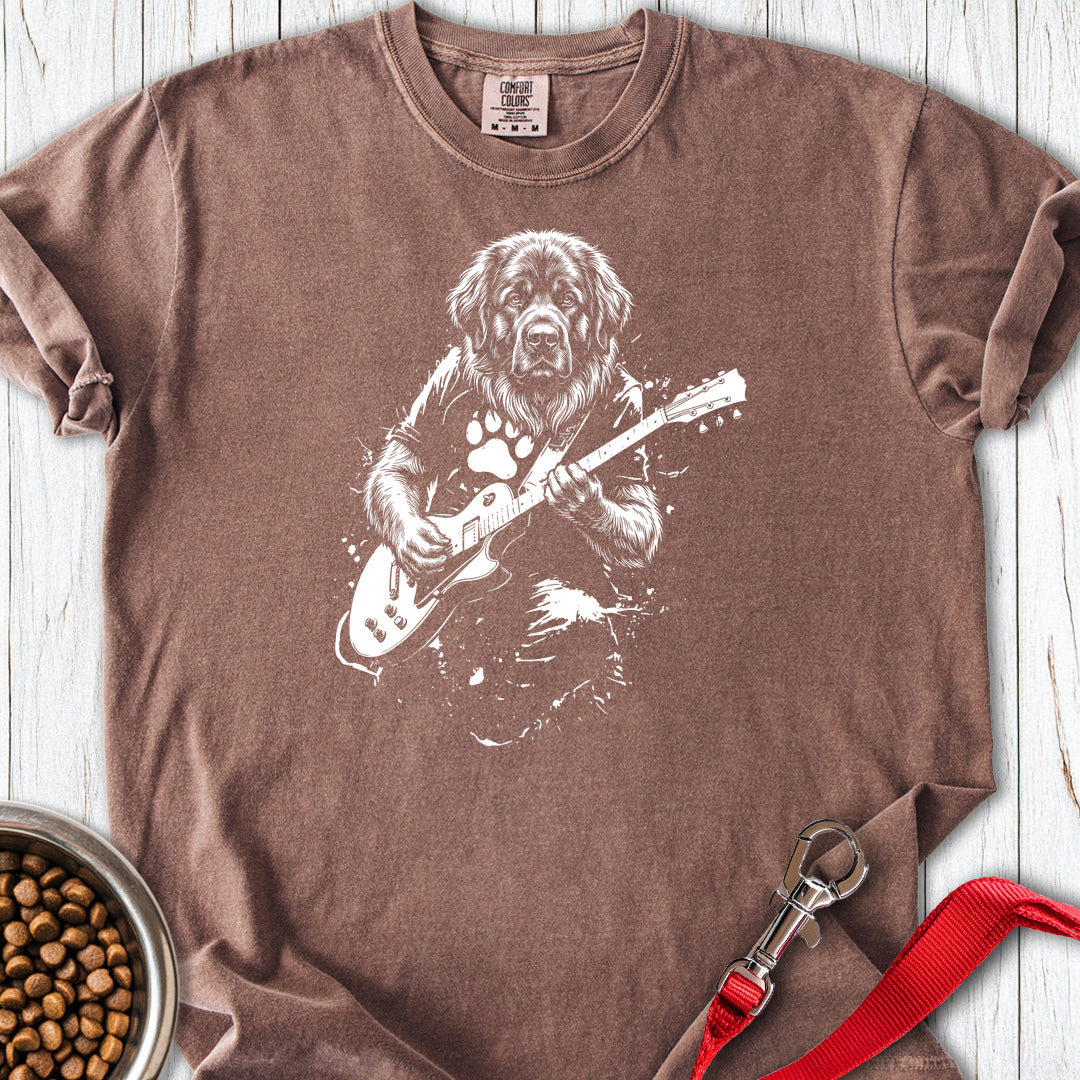Leonberger Guitar Premium Tee — Espresso