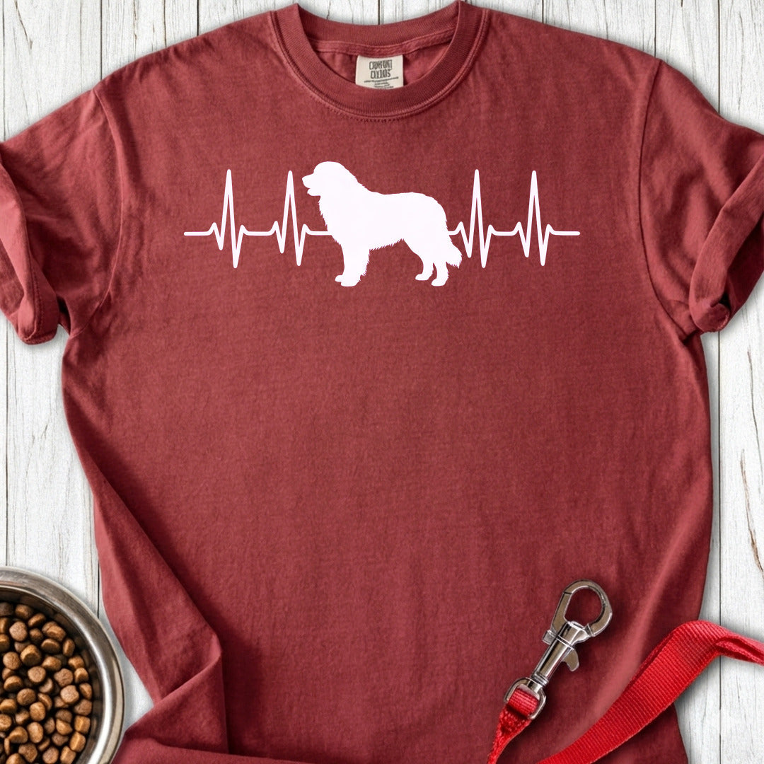 Leonberger Heartbeat Premium Tee — Brick