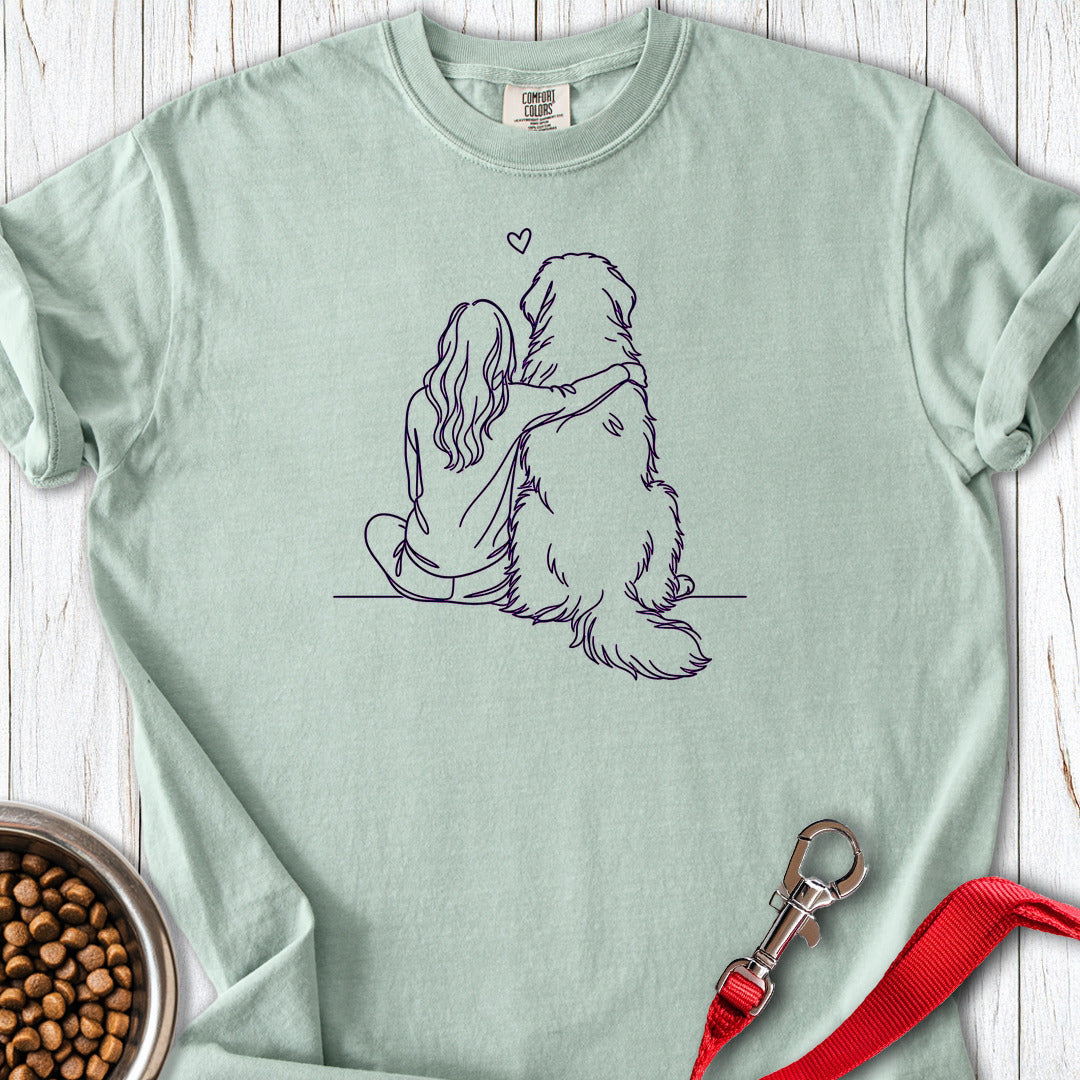 Leonberger Hug Premium Tee — Bay