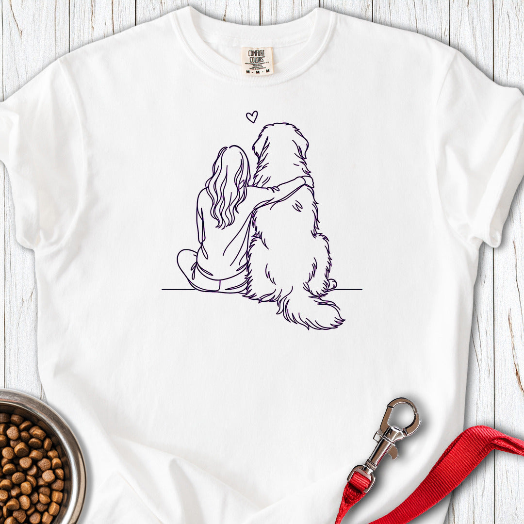 Leonberger Hug Premium Tee — White