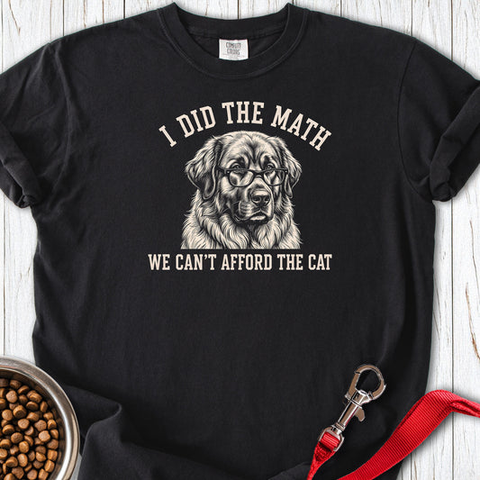 Leonberger I Did The Math Premium Tee — Black