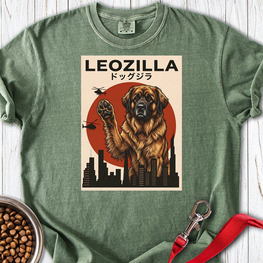 Leonberger Leozilla Premium Tee — Moss