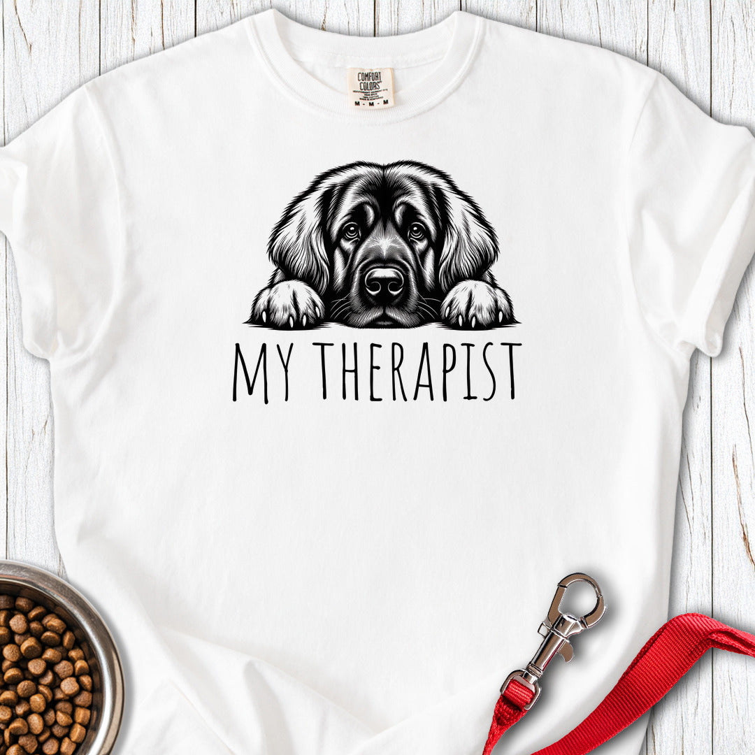 Leonberger My Therapist Premium Tee — White