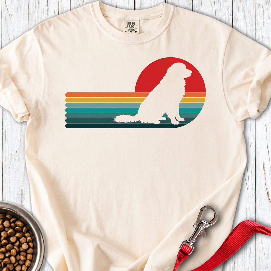 Leonberger Retro Sunset Premium Tee — Ivory